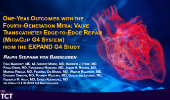 One-Year Outcomes with Fourth-Generation Mitral Valve Transcatheter Edge-to-Edge Repair from EXPAND G4